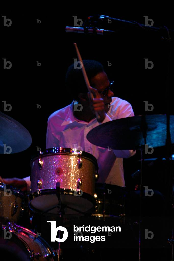 Drummer Brian Blade performs