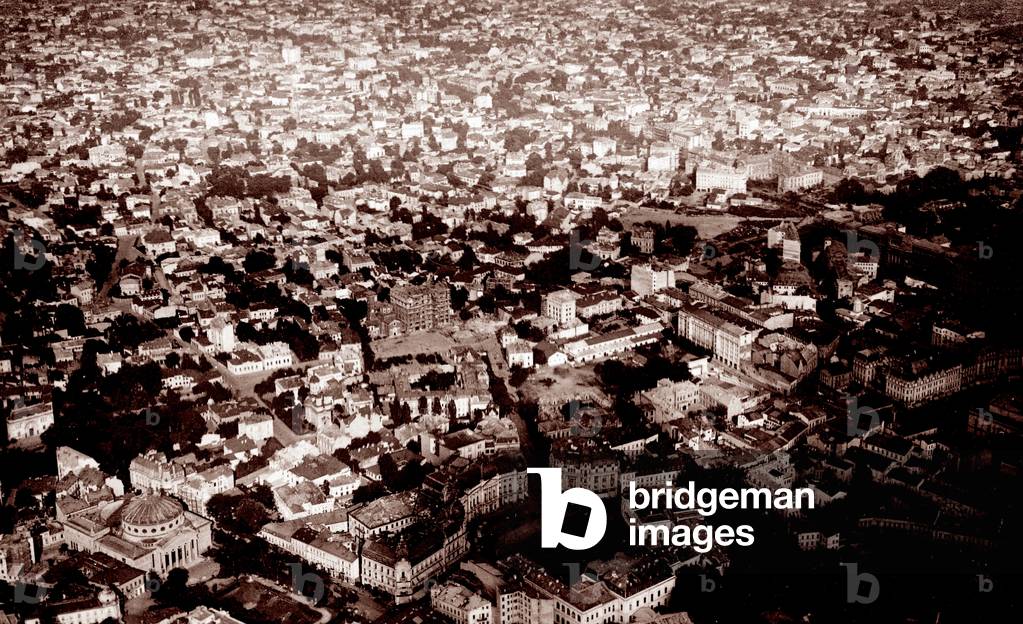 The Romanian Athenaeum, Palace Plaza (b/w photo)