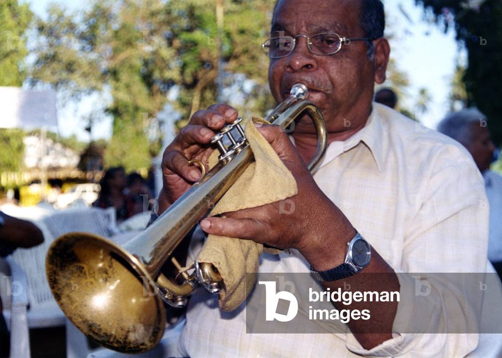 Indian trumpet player