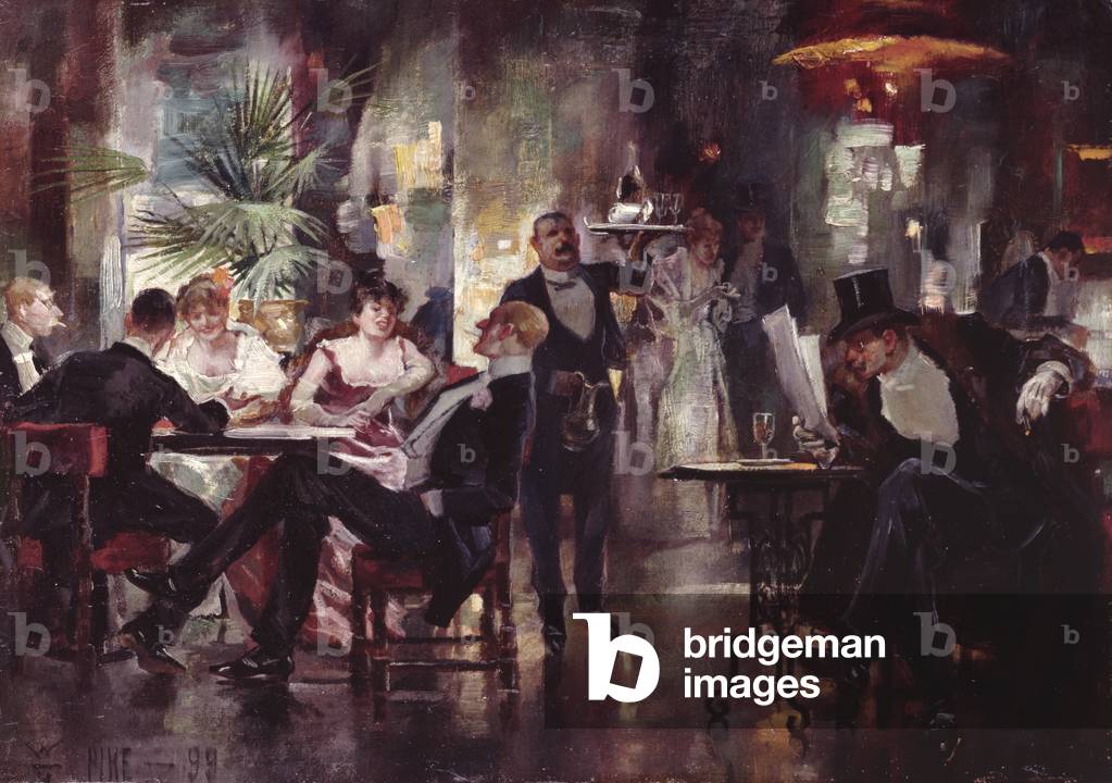 Cafe Society, 1899 (olio su tela)