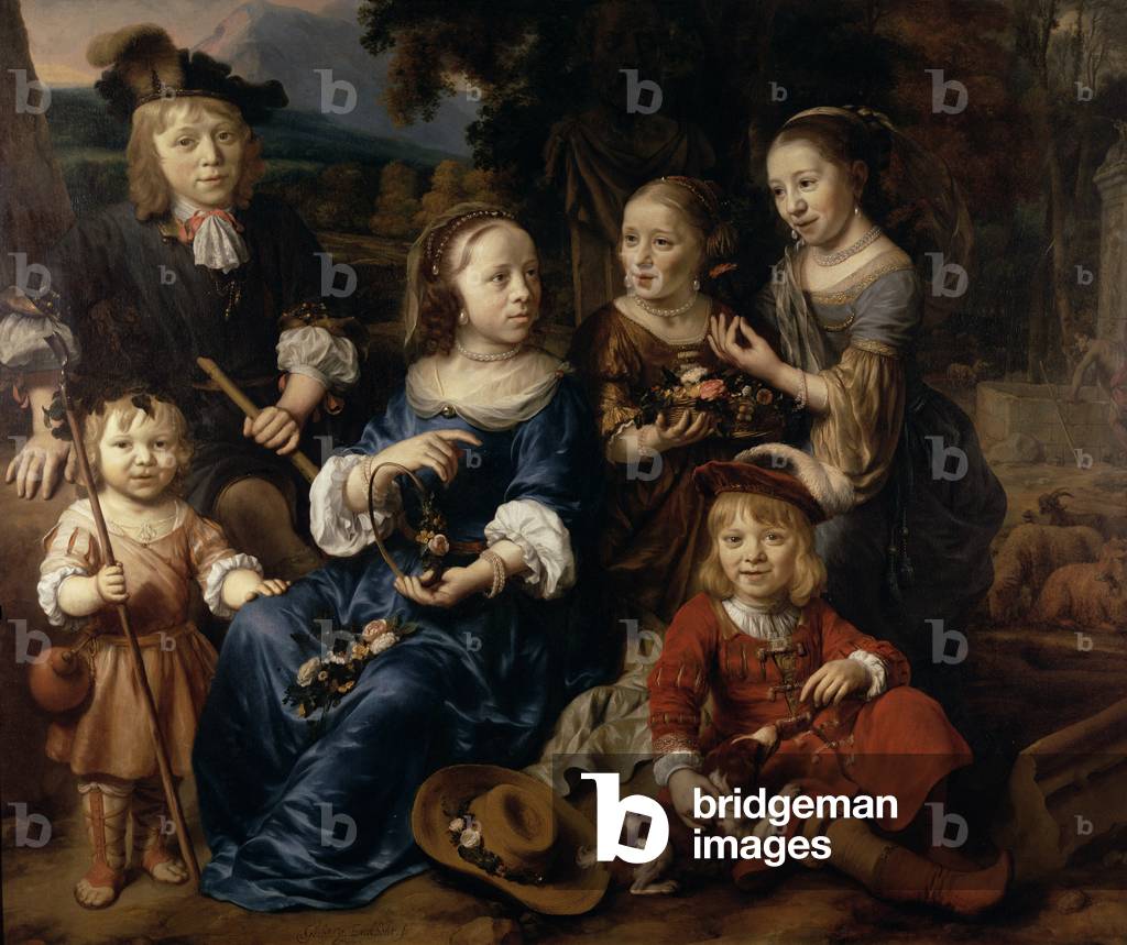 "Die Kinder von Altetus Tolling", C17. Jahrhundert von Gerbrandt van den Eeckhout, b/w