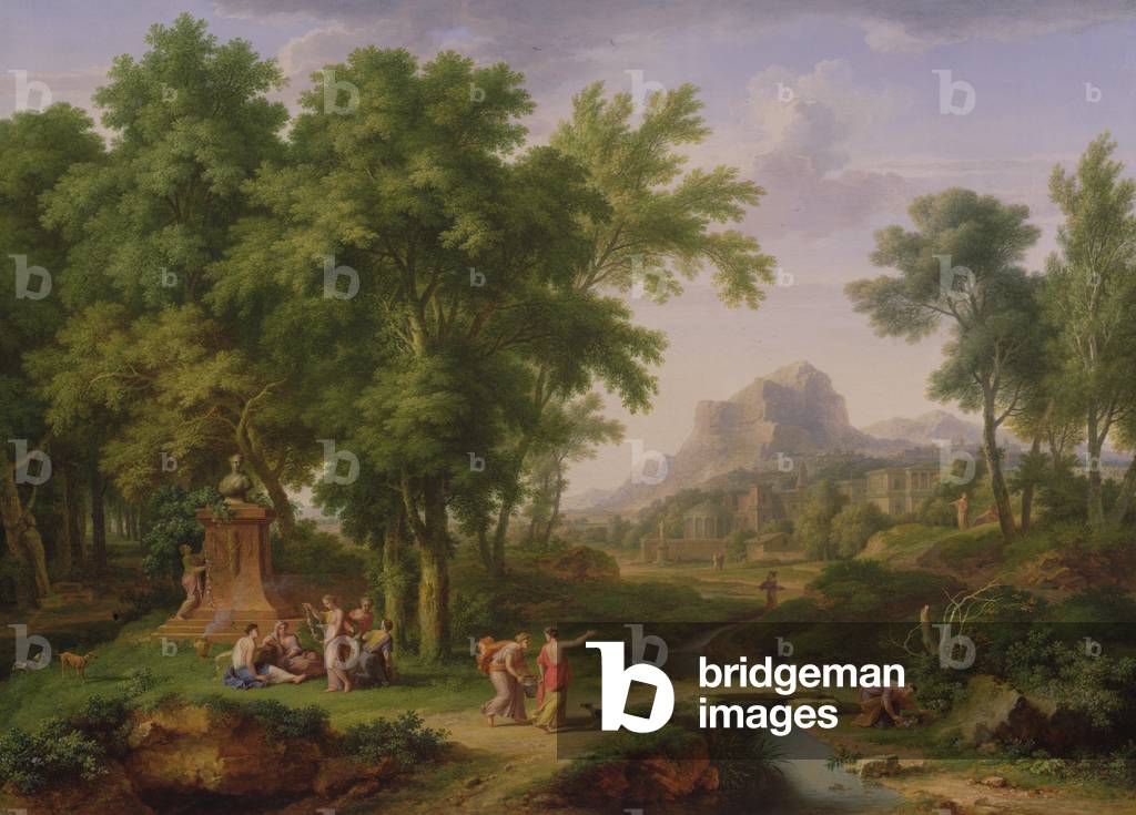 Paesaggio arcadico con busto di Flora, 1724-25 (abbinato a 68872)