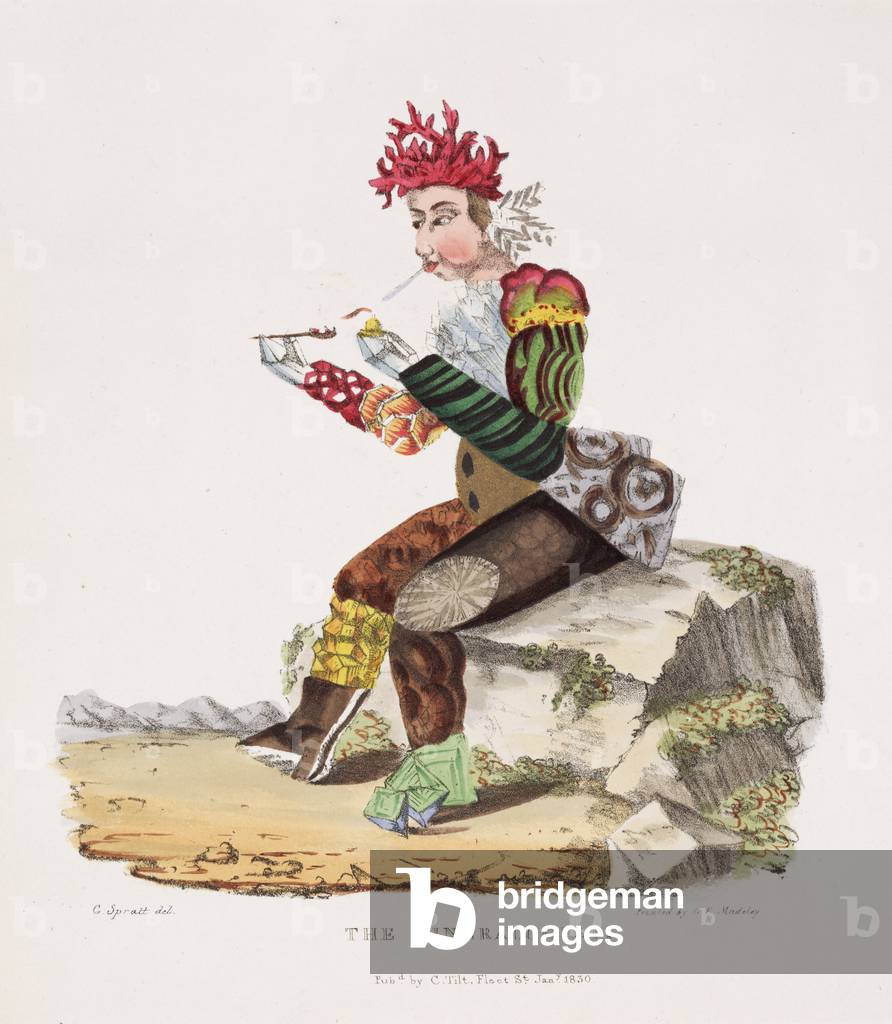 The Mineralogist, 1820 (color lito)