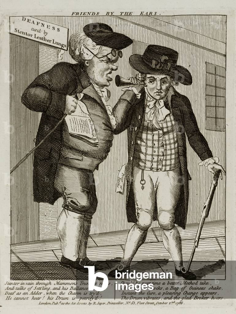 'Friends by the Ears', 1786 (engraving)
