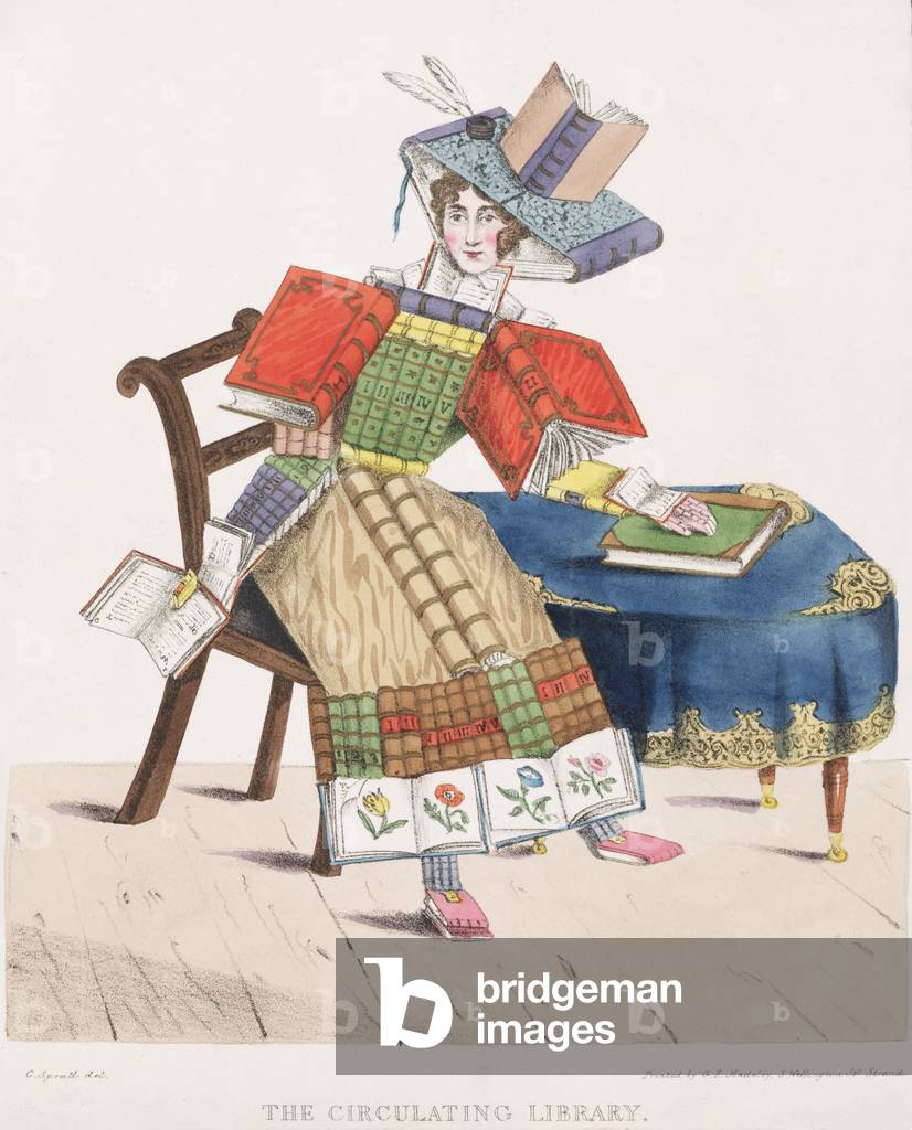 il circolante biblioteca, 1830 (colore lito)