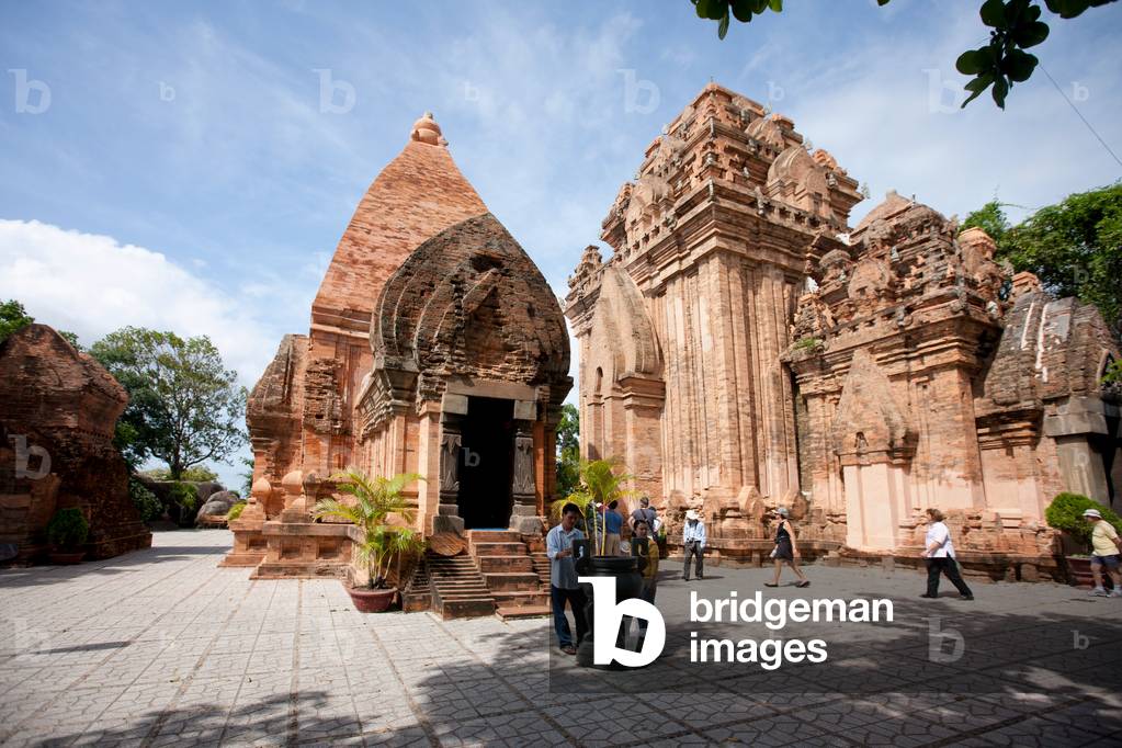 Po Nagar, a Cham temple tower founded around 781 AD and located near Nha Trang in Vietnam  (photo)