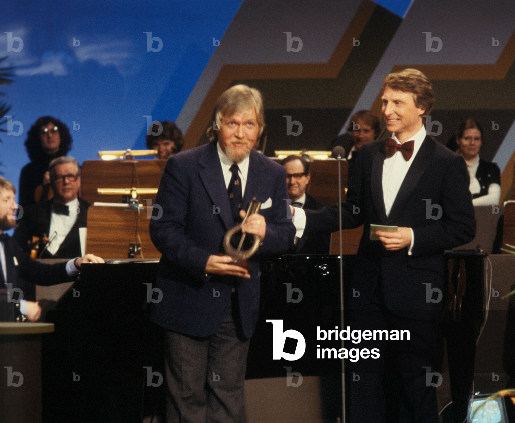 Oslo February 24, 1979. The Spellemann Prize is awarded by violinist Arve Tellefsen …, 1979 (photo)