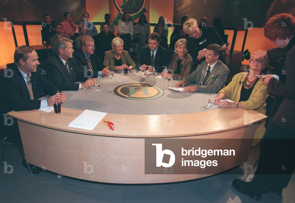Oslo 19970916 Party leader debate in the debate program Holmgang in TV2 the day …, 1997 (photo)