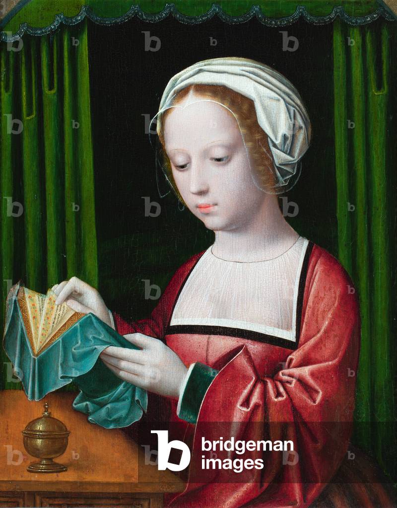 The Magdalen reading (oil on panel)