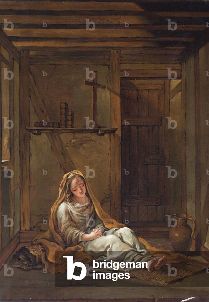 A lady in a cell, 1753 (oil on canvas)