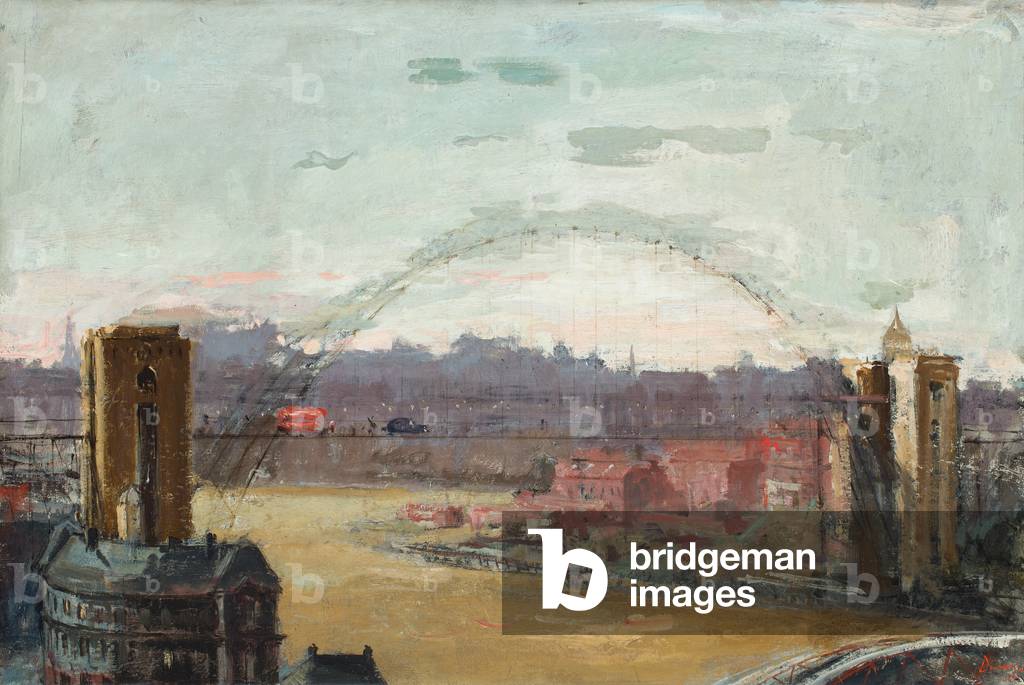 The Tyne Bridge, Newcastle (oil on canvas)