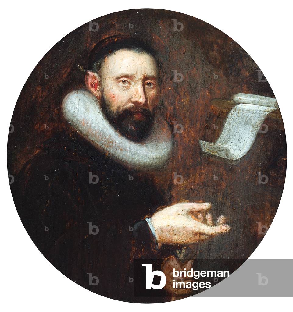 A portrait of a gentleman, 1600-1700 (oil on panel)