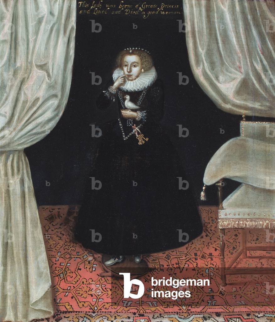 Portrait of a lady (oil on canvas)