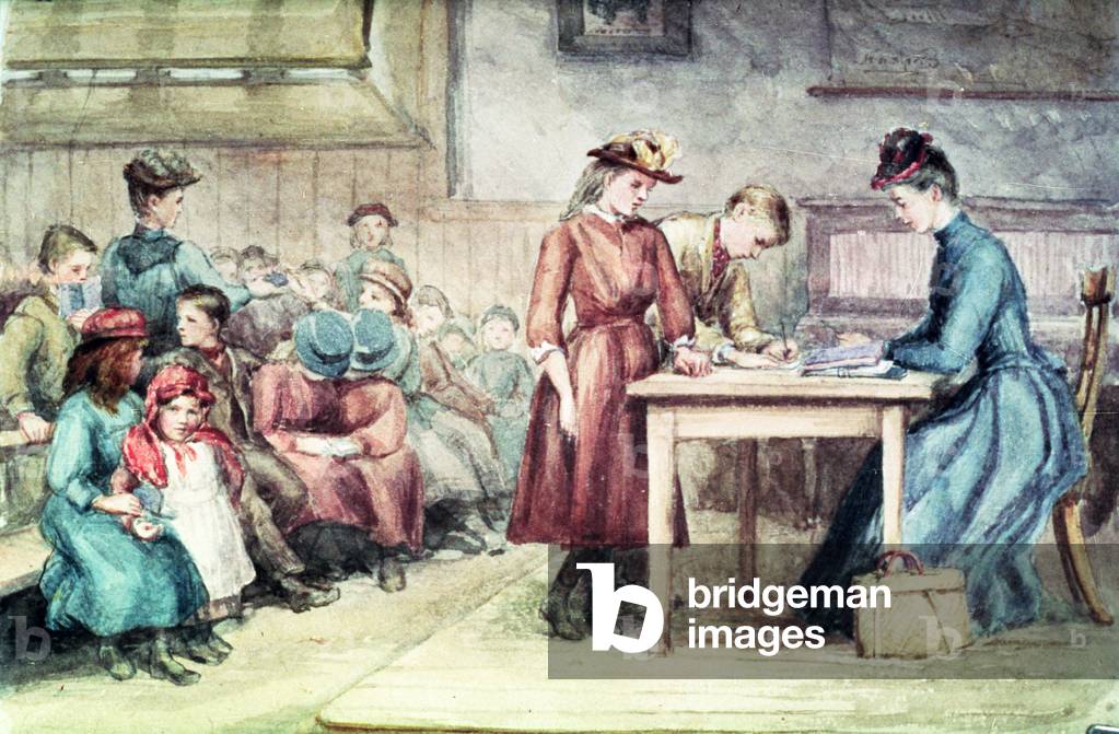 Immagine di Disegno "L'aula", 19th Secolo di English School