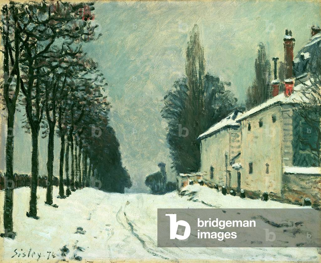 Bild von Gemälde "La Route de Louveciennes", 1874 von Alfred Sisley