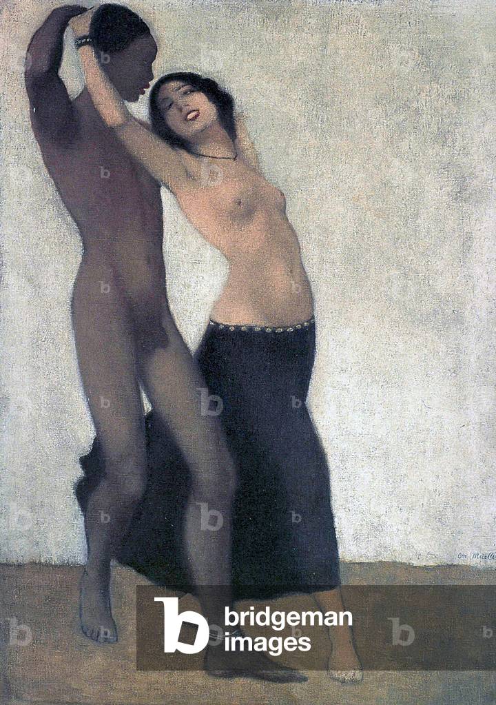 un afro-europeo coppia di ballerini, c.1903 (olio su tela)
