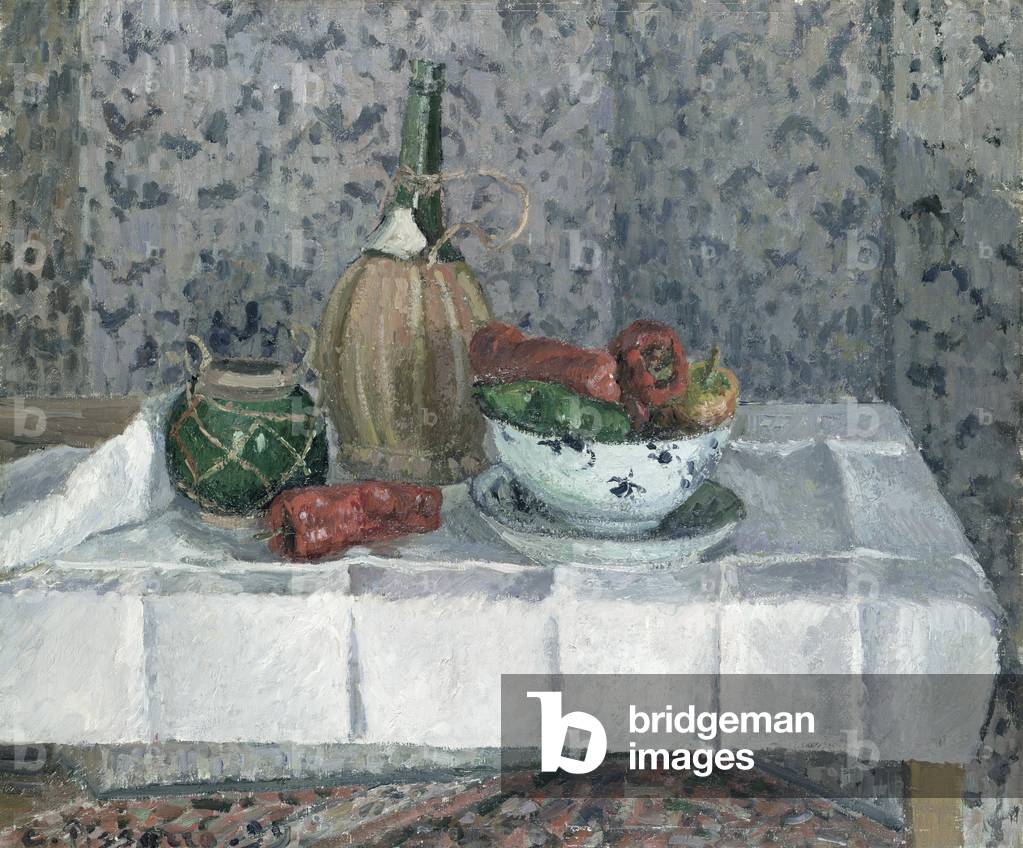 stillleben mit paprika, 1899 (öl auf leinwand)