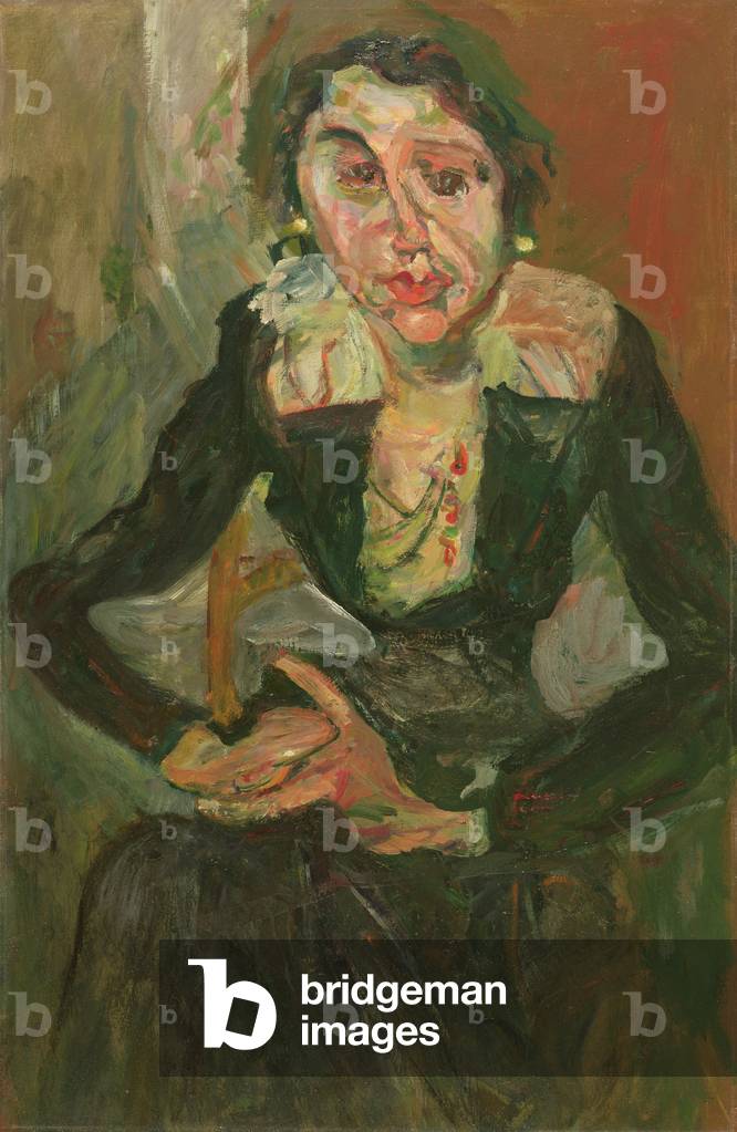 Das grüne Kleid (Öl auf Leinwand)