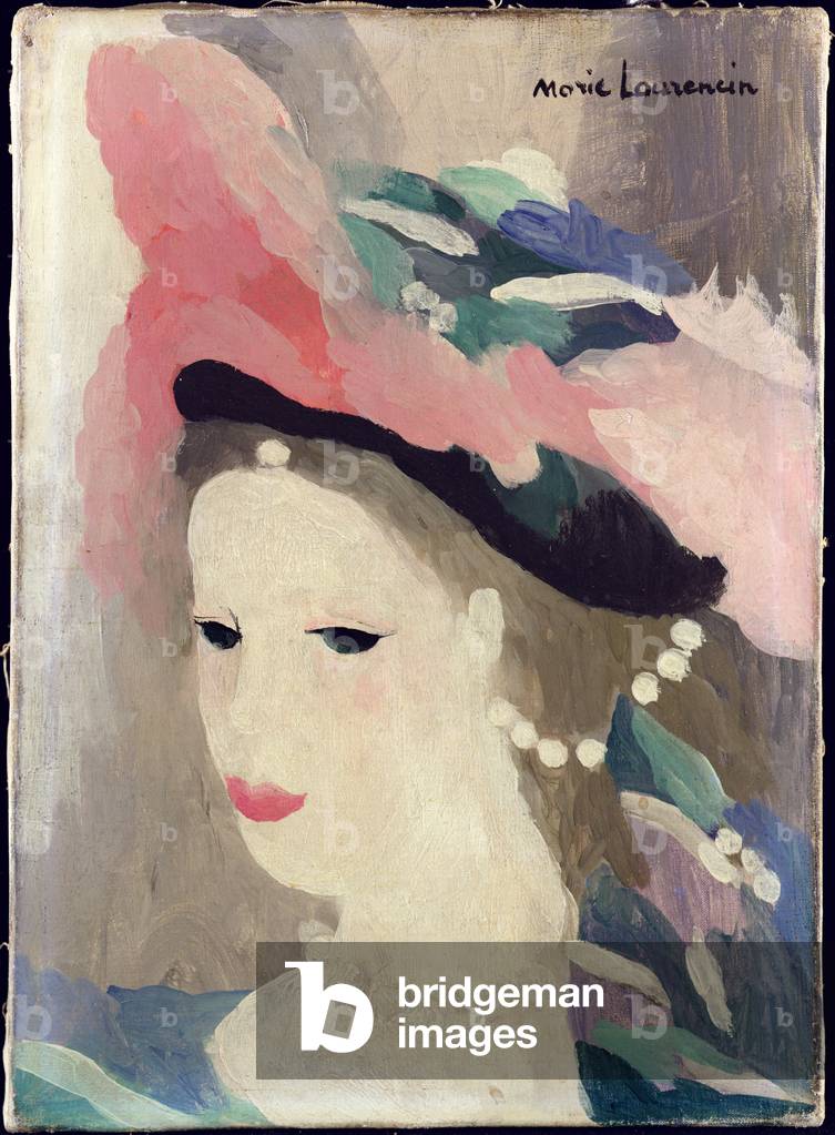 Woman in a Hat (oil on canvas)