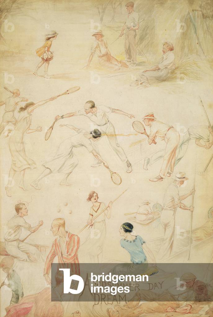 Un sogno di mezza estate, c.1930 (w/c su carta)