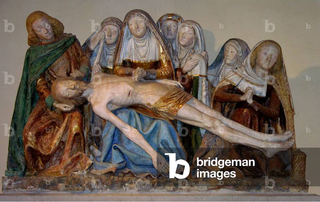 Il sepolcro, 1490 (dipinto pietra) (particolare)