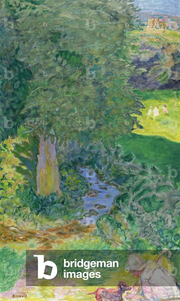 Image of Painting depicting The Stream, 20th century by Pierre Bonnard