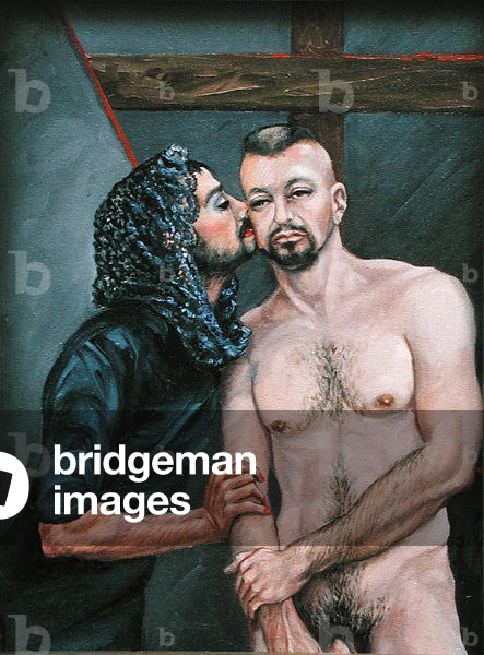 studie für veronica's kuss (öl auf leinwand)