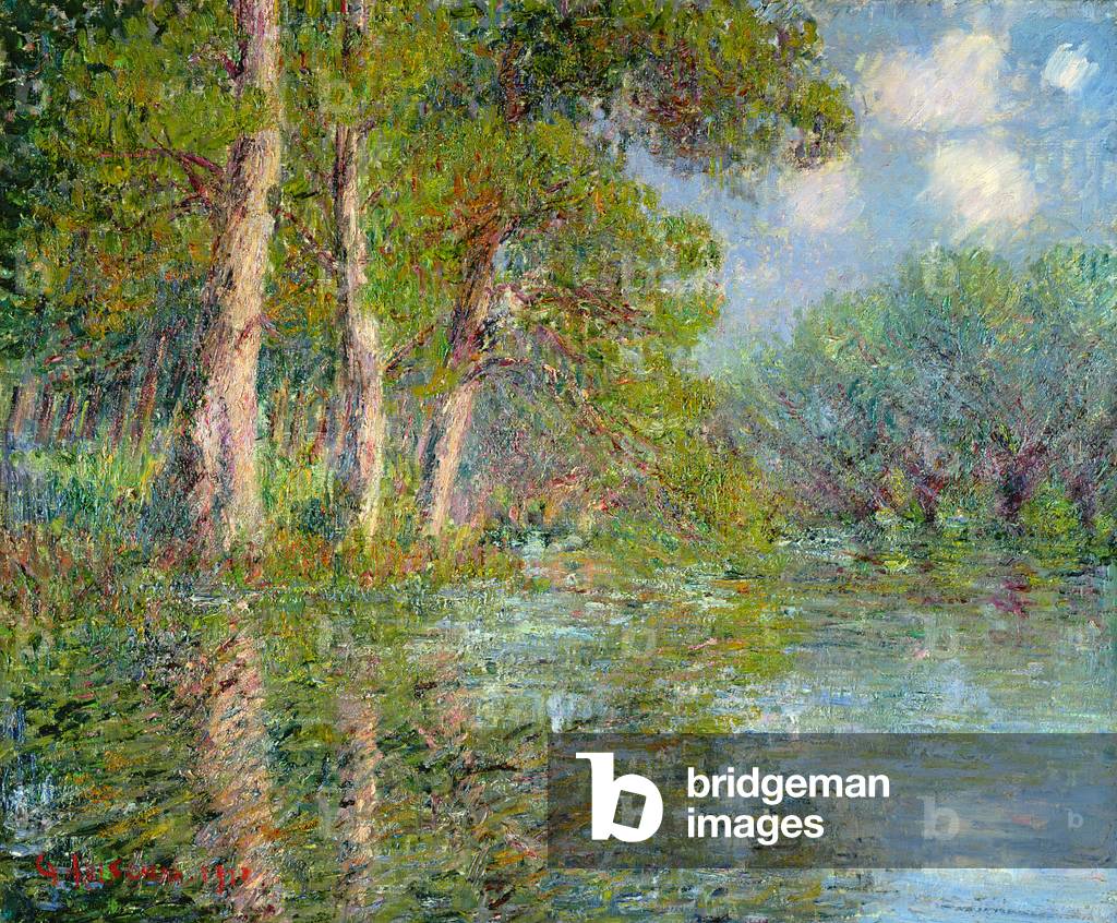 Una curva nell'Eure, 1919 (olio su tela)