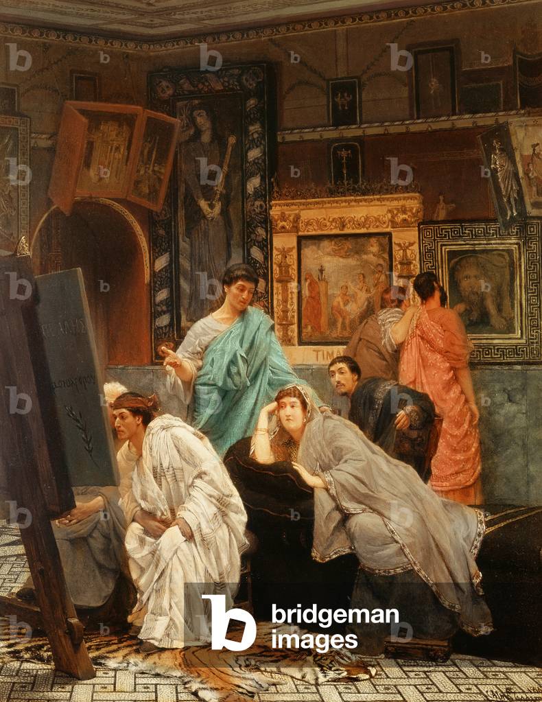Bild von Gemälde "Ein Bildersammler zur Zeit des Augustus", 1867 von Lawrence Alma-Tadema