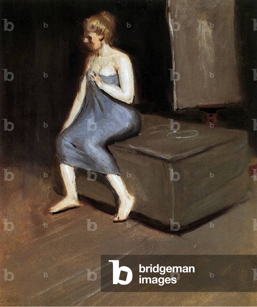 Immagine di Dipinto "Modello seduta", 20th Secolo di Edward Hopper