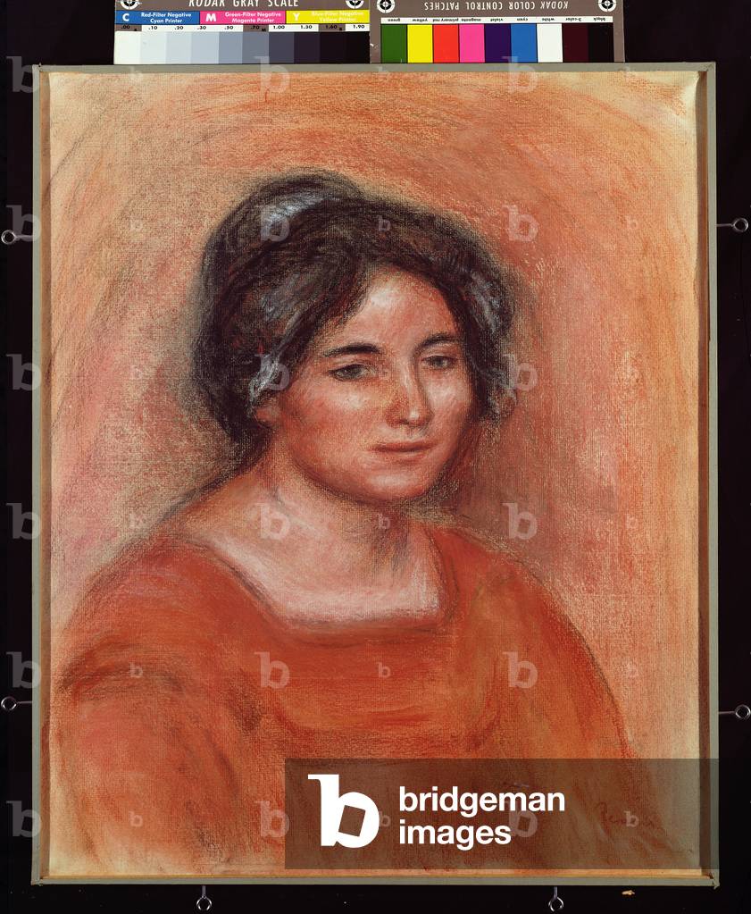 "Gabrielle (Pastell auf Papier)", 19. Jahrhundert von Pierre Auguste Renoir
