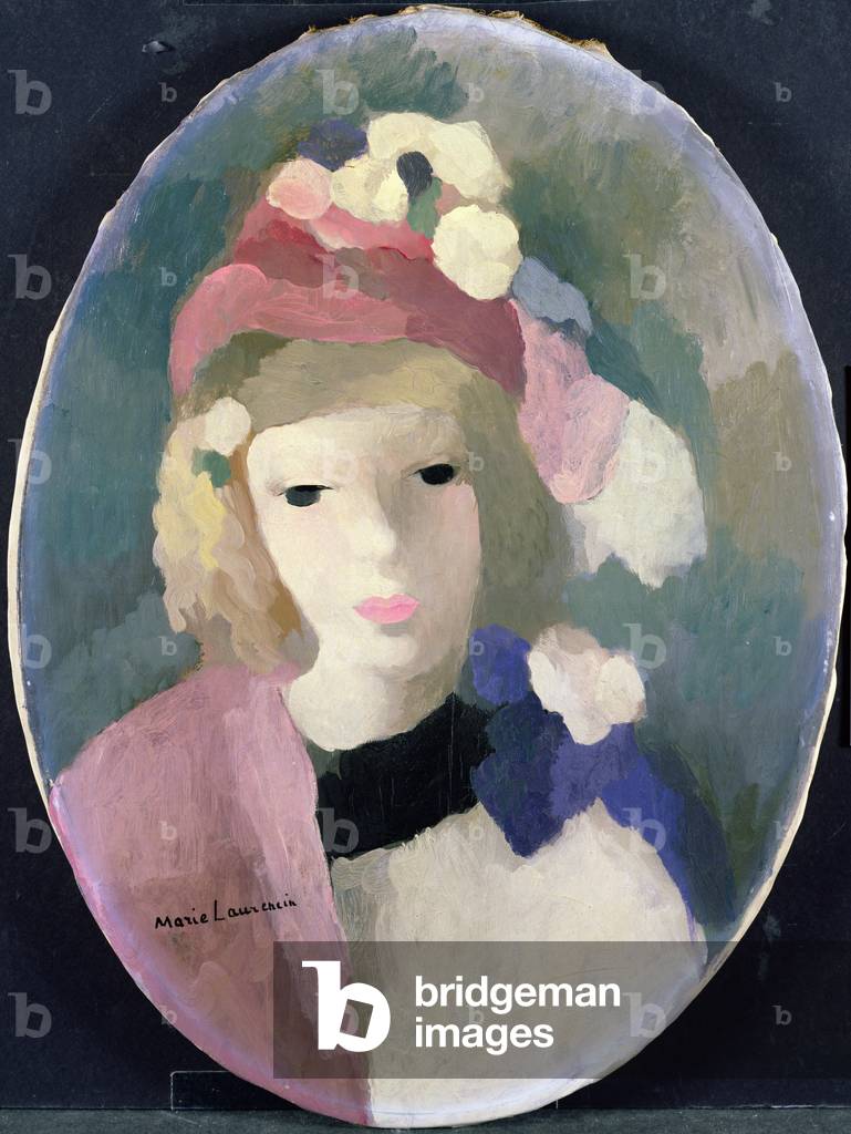 Busto di giovane ragazza (olio su tela)