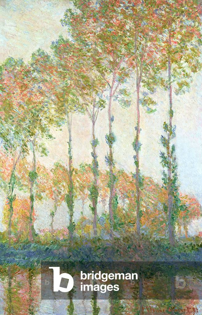 Pioppi sulle rive dell'Epte, autunno, 1891 (olio su tela)