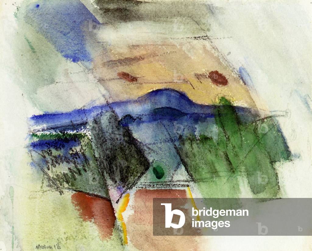 Immagine di Disegno "Docce", 1918 di John Marin