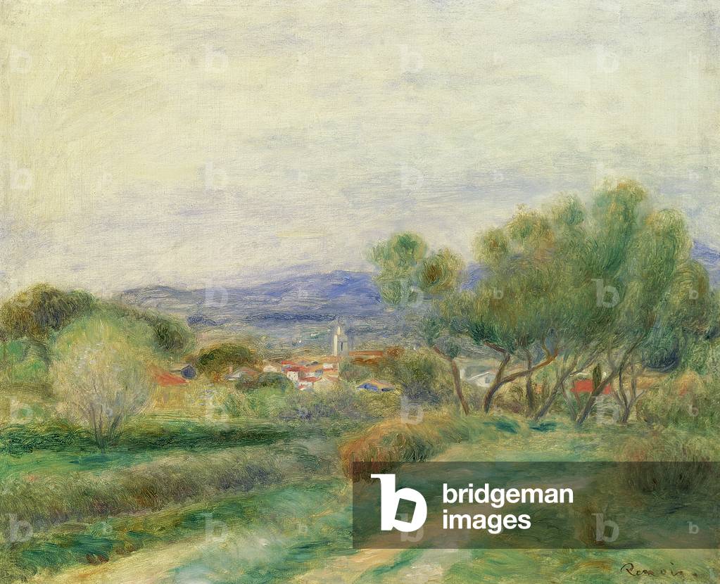 Ansicht von La Seyne, Provence, ca. 1890 (Öl auf Leinwand)