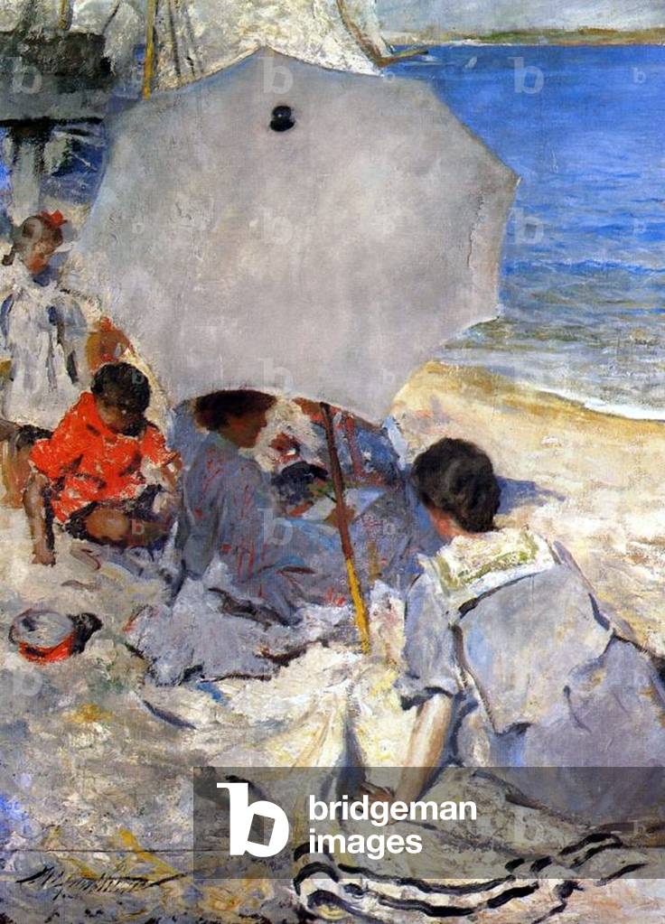 Image of Painting depicting On the Beach, 20th century by Charles Webster Hawthorne