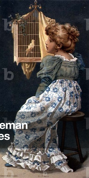 Young Girl with a Birdcage, 1900 (w/c on paper)