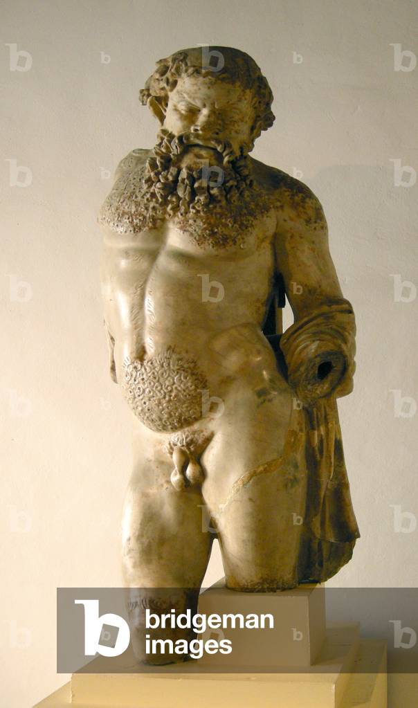 Silenus, drunk, copy of a Greek original (marble)