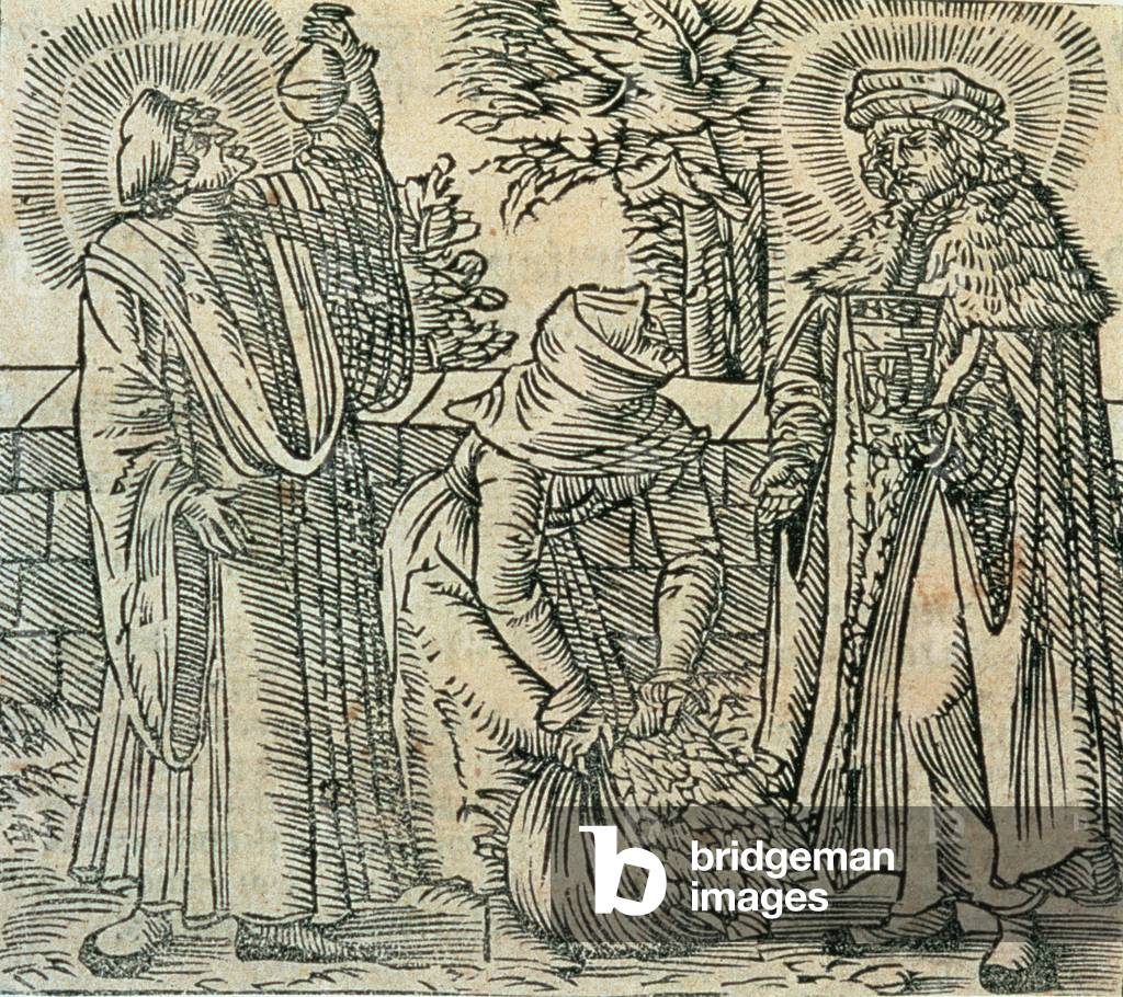 Collecting Herbs for Medicine, 1534 (woodcut)