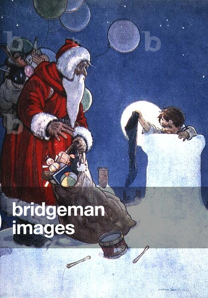 Father Christmas, Book Illustration, Anon, 1929 (print)