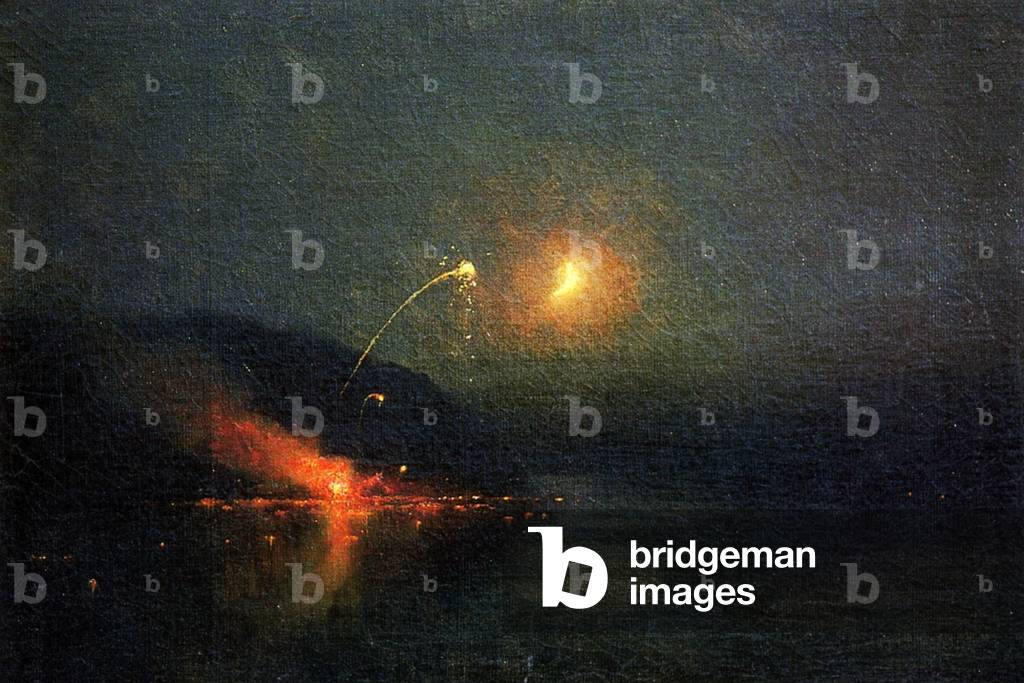 Fireworks Across the Potomac, 1902 (oil on canvas)