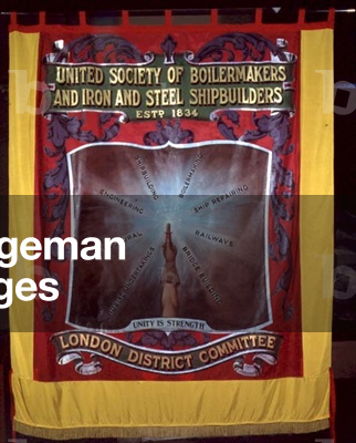 Banner of the United Society of Metallurgist Union, 19th/20th century (textile)