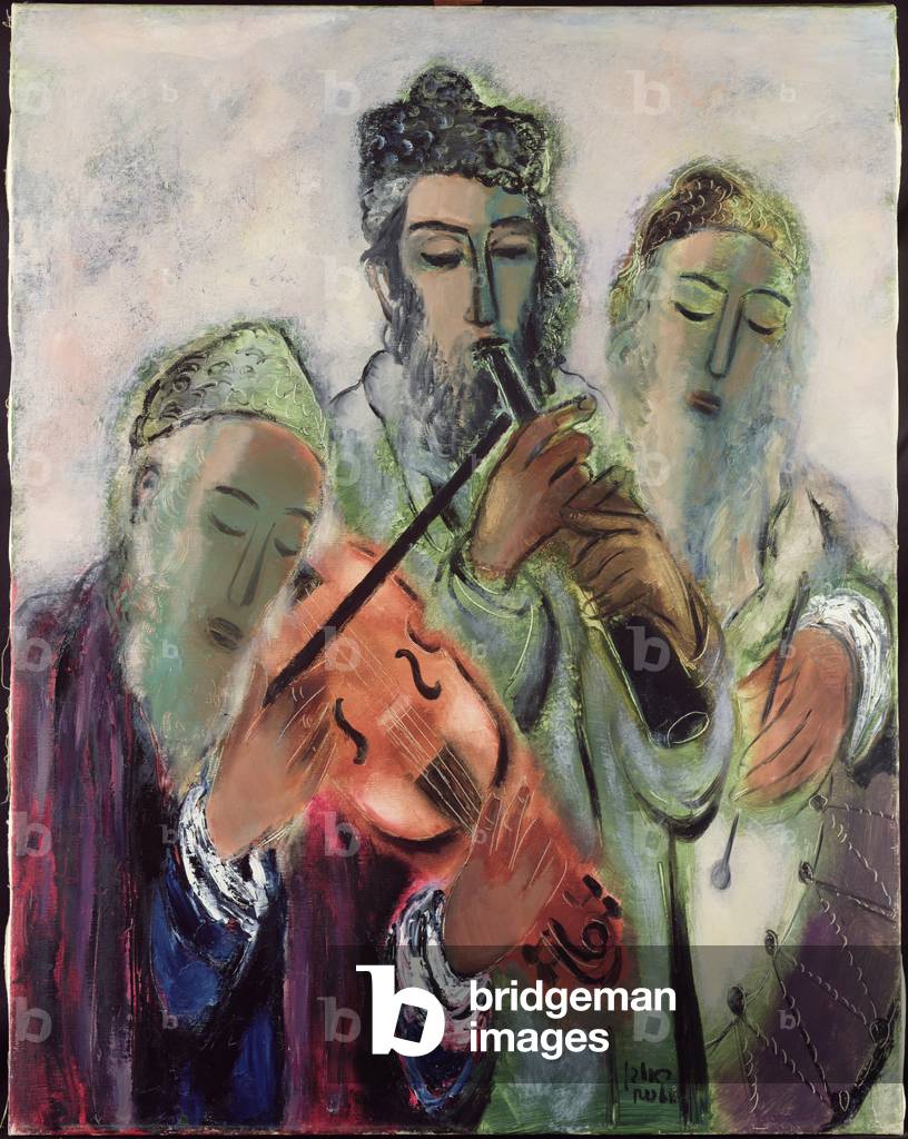 Jewish Musicians from Safed, 1965 (oil on canvas)