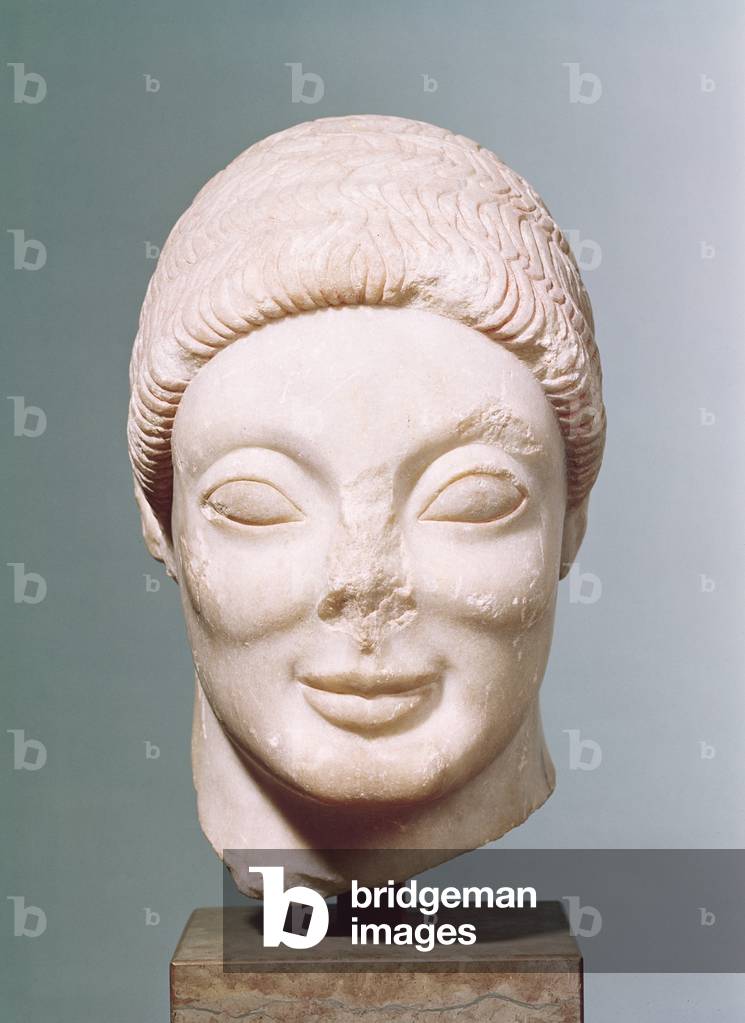 'The Rayet Head', Attic, from Dipylon, c.530 BC (marble)
