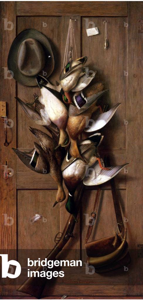 Ducks: Theodore Roosevelt's Cabin Door, 1905 (oil on canvas)