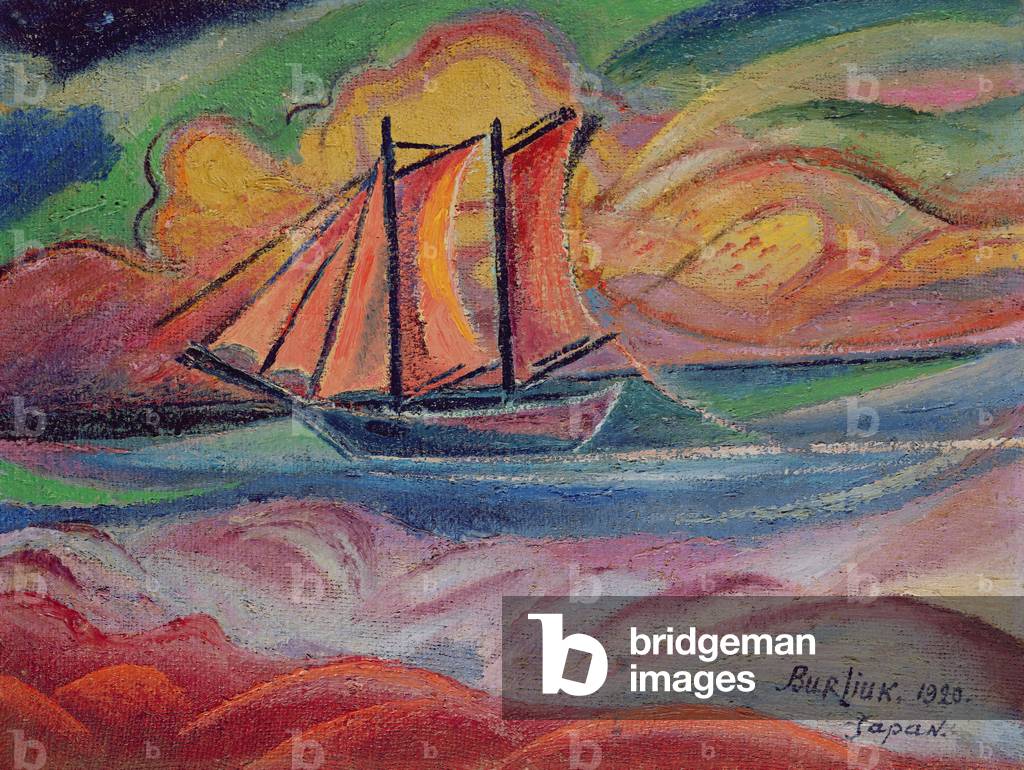 Ship, 1920 (oil on canvas)