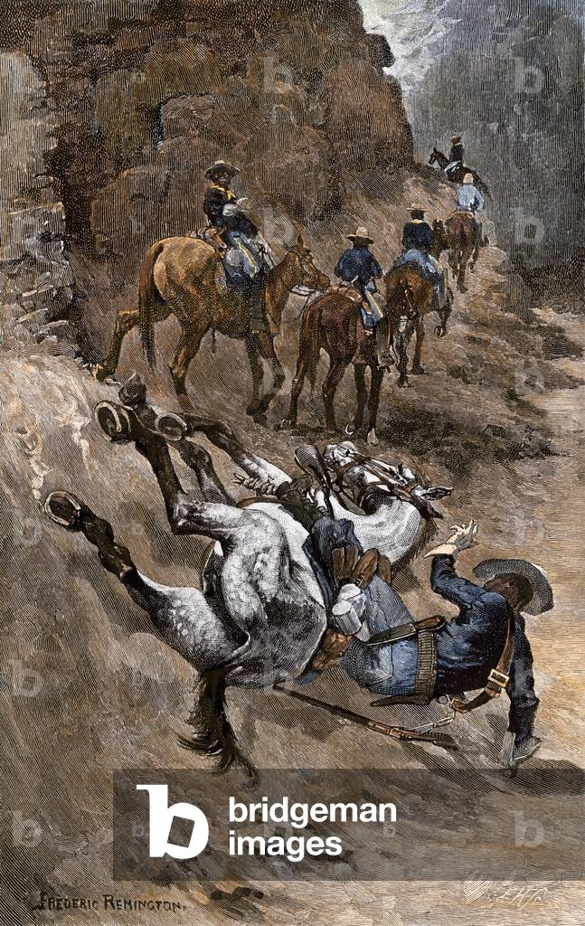 Vita quotidiana americana: soldato del 10° reggimento di cavalleria, composto solo da afroamericani, soprannom