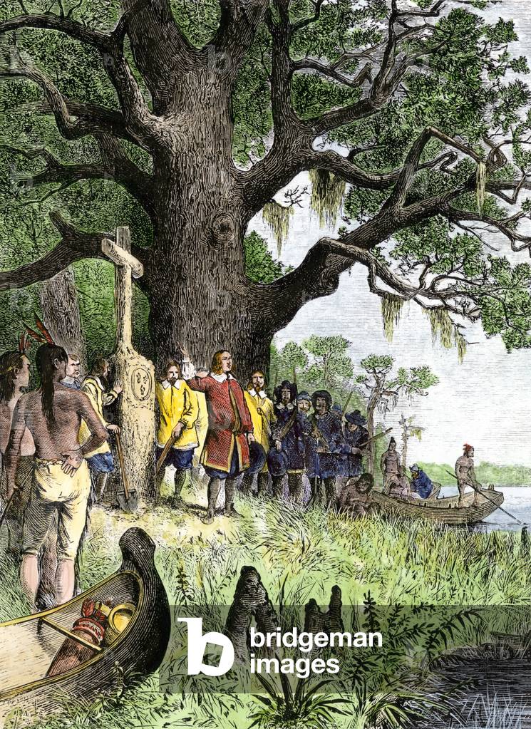 Conquete du Nouveau Monde: Cavelier de La Salle claimed the Mississippi Riviere for France in 1682. LaSalle claims the Mississippi River for France, 1682.