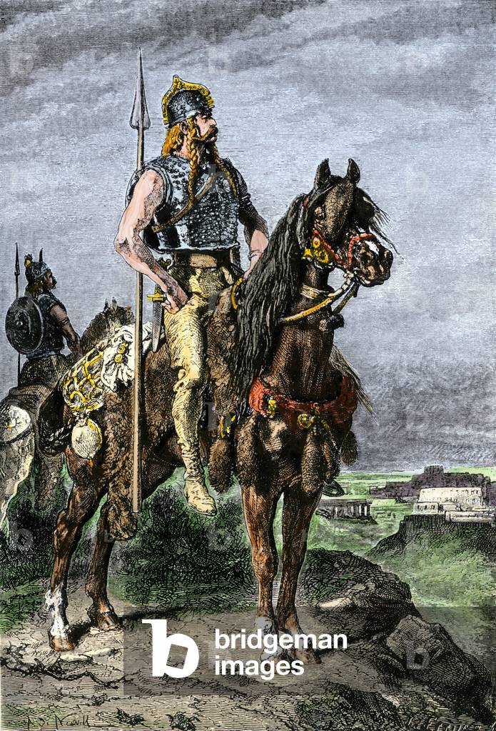 Gauls has a horse back from the time of the Roman Empire.