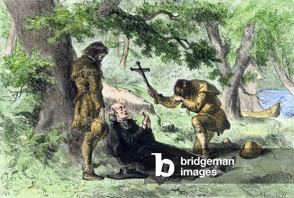 Immagine di Incisione "Morte di padre Jacques Marquette (1637-1675)"